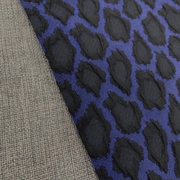 H&M Mid Rise Pants Animal Print Blue Black Zipper Closure size 6 - Picture 9 of 15